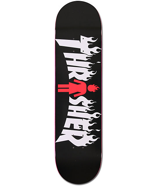 Girl X Thrasher 8.0" Collaboration Skateboard Deck at Zumiez PDP